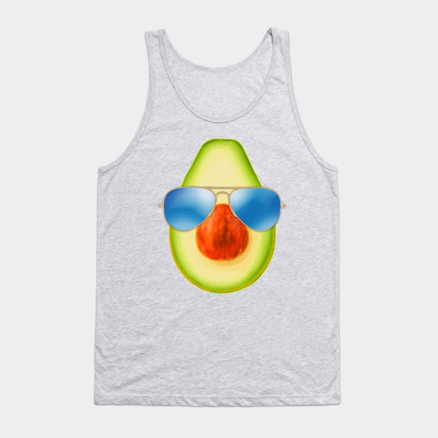 Cool Avocado Tank Top by Nerd_art